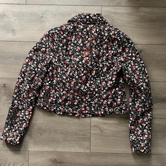 Anthropologie Hei Hei Floral Blazer Multicolor Cropped Jacket Cottagecore - Picture 4 of 5